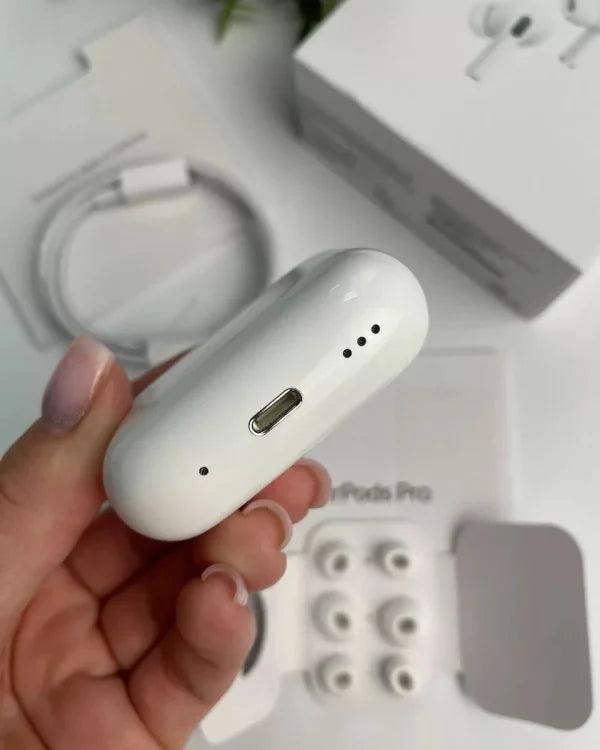 Airpods Pro 2nd Generation White Edition 1:1 with wireless charging case - The Pak Shop