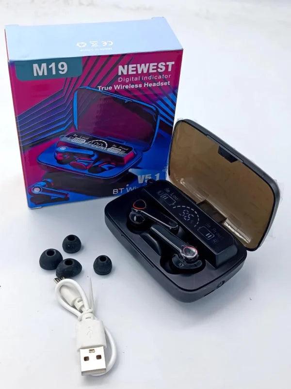 M19 Earbuds Tws, Wireless Headphones Bluetooth 5.1 - The Pak Shop