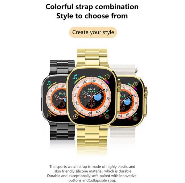 C9 Ultra Max Smart Watch Golden Edition Amazing Dial & With 2 Strip Good Quality - The Pak Shop